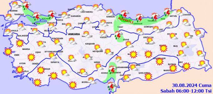 Meteoroloji 6 ili saat verip uyardı! Gök gürleyecek, sağanak vuracak - Resim: 30